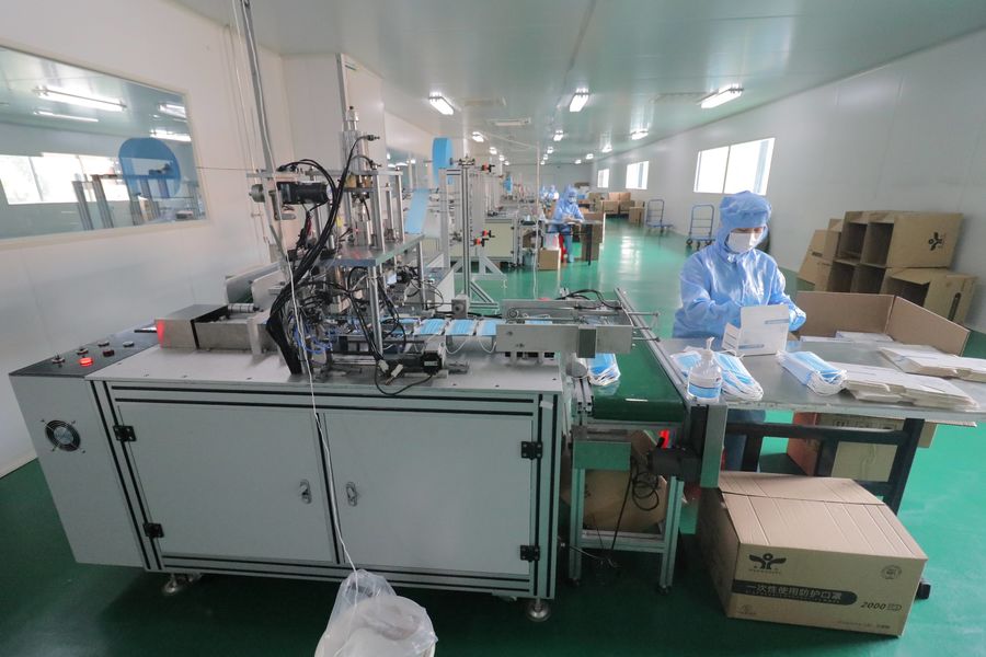 Xinyang Yihe Non-Woven Co., Ltd. dây chuyền sản xuất