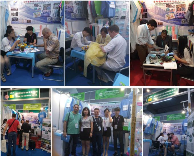 Áo choàng phẫu thuật không dệt Cuculose Spunlace Nguyên liệu thô 55% Bột gỗ 45% Polyester 1