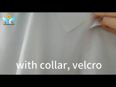 25-50gm Một lần sử dụng áo khoác trắng Màu trắng PP SMS Vải không dệt